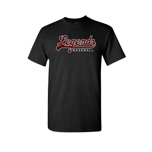 Black Legends Baseball Shirt, Legends Tshirt, GTX Legends Baseball Spiritwear