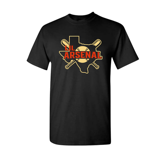 Black Lil Arsenal Logo Shirt, Arsenal Baseball Tee, Arsenal Spiritwear