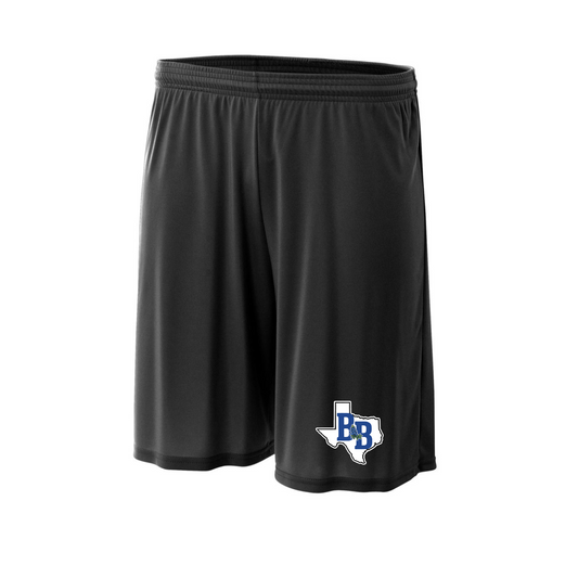 Black Bluebonnet Bandits Athletic Shorts