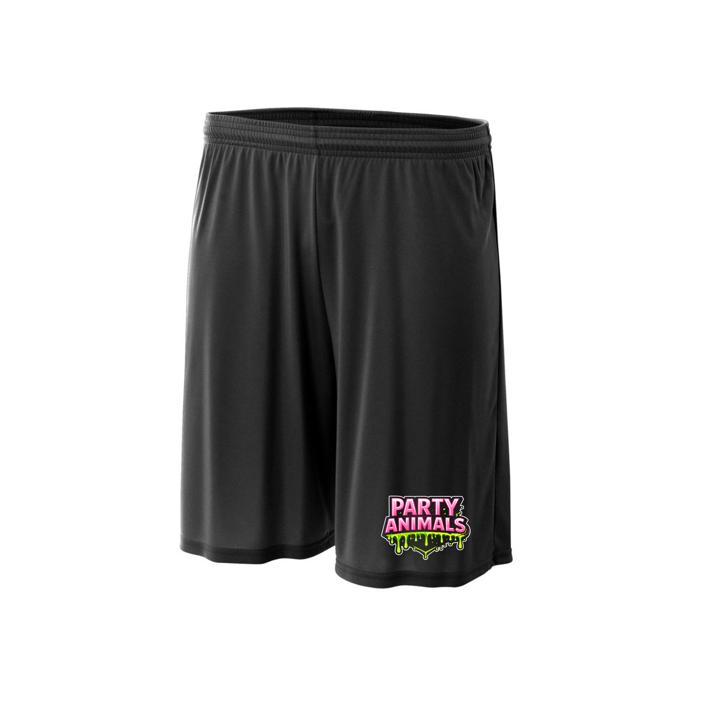 Black Party Animals Baseball Athletic Shorts