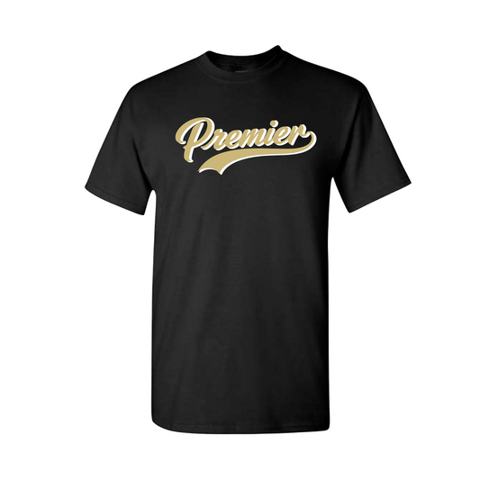 Black Premier Baseball Drifit T-Shirt | Classic Team Spirit Tee
