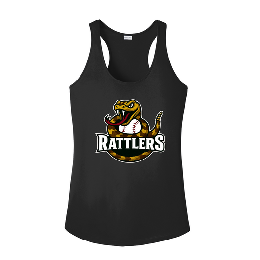 Black Rattlers Baseball Logo Tank Top, Rattlers Baseball Racerback, Rattlers Spiritwear