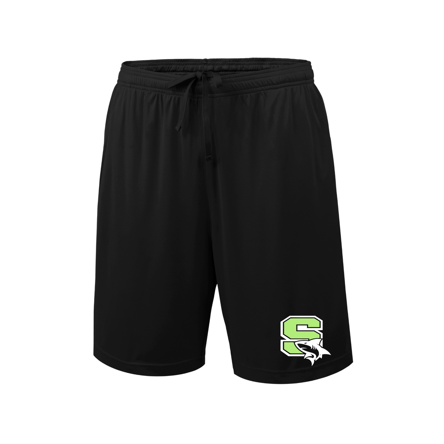 Black Sharks Baseball Training Shorts, Black Baseball Shorts, Mens Running Shorts