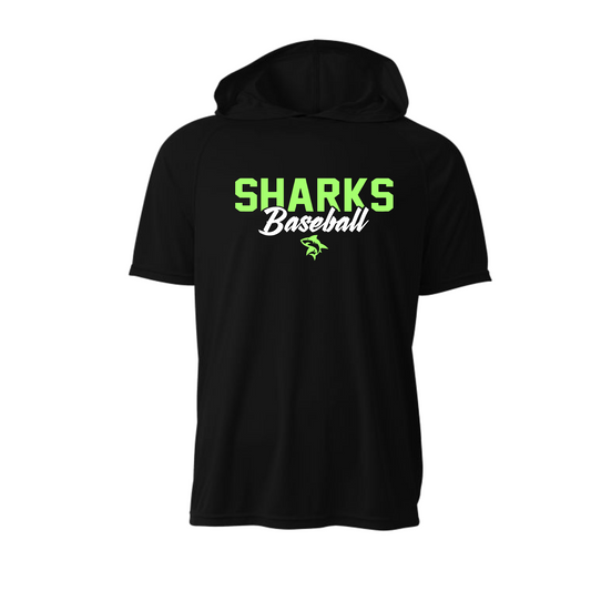 Sharks Baseball Short Sleeve Hooded Tee