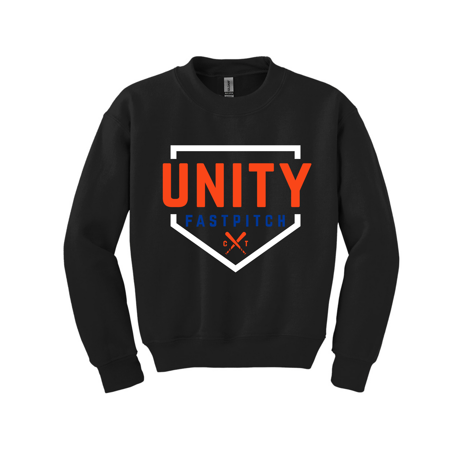 Unity Fastpitch Black Crewneck Sweatshirt | Softball Spirit Wear Sweatshirt