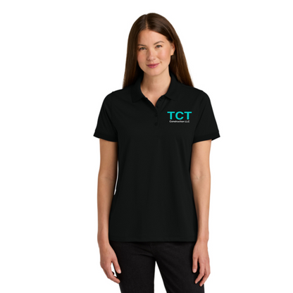 Womens TCT Construction Performance Polo, Short Sleeve TCT Shirt, TCT Construction Drifit