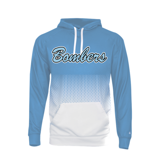 Blue Ombre Bombers Hoodie, Georgetown Bombers Hoodie, Bombers Logo Sweatshirt, Bombers Black Hoodie