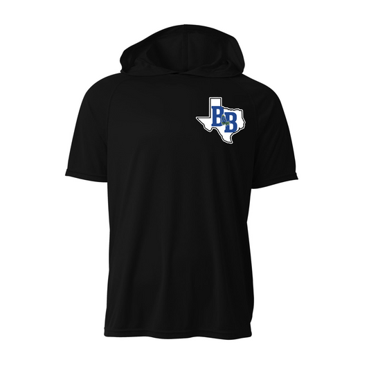 Bluebonnet Bandits Baseball Short Sleeve Hooded Tee