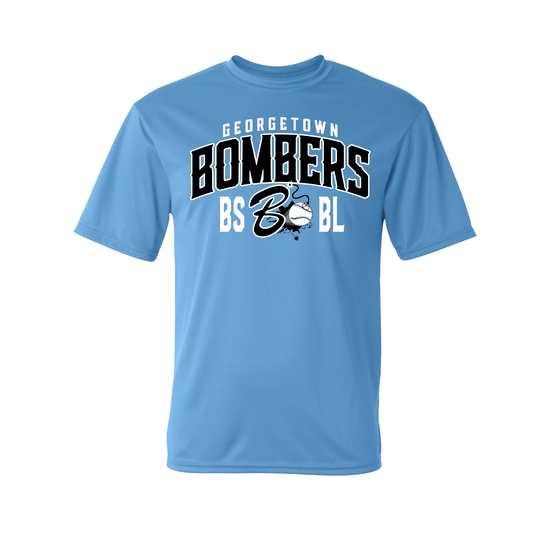Georgetown Bombers Logo Shirt, Bombers BSBL Tee, Georgetown Bombers Spirit wear