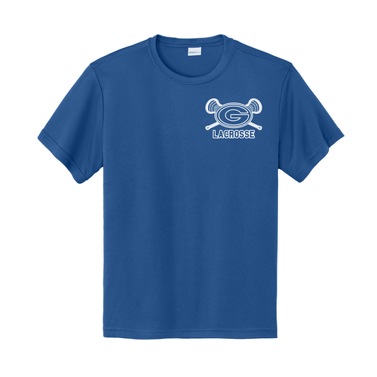 Georgetown Lacrosse Royal Blue Left Chest Tee