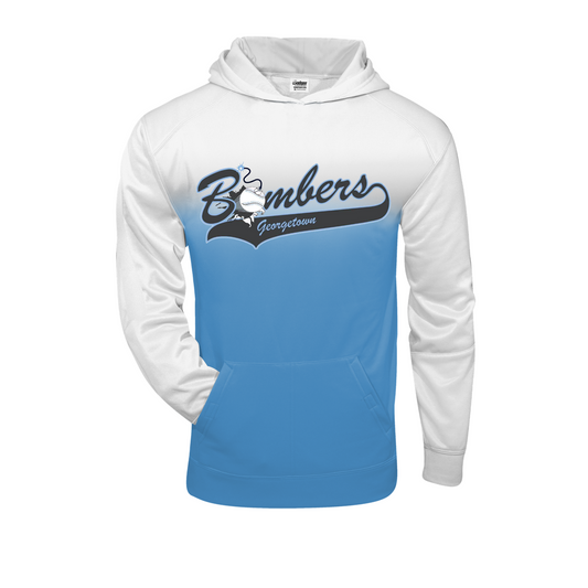 Blue Ombre Bombers Hoodie, Georgetown Bombers Hoodie, Bombers Logo Sweatshirt, Bombers Black Hoodie