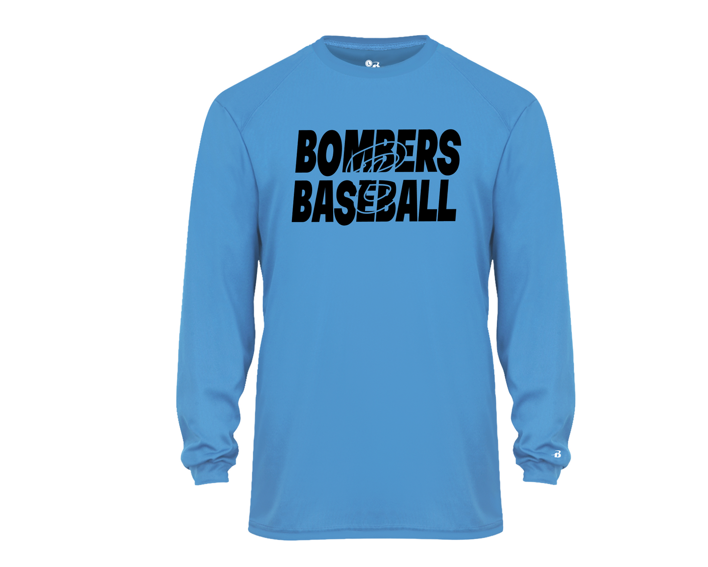 Columbia Blue Bombers Baseball Shirt, Georgetown Bombers Tee, Drifit Bombers Baseball TShirt