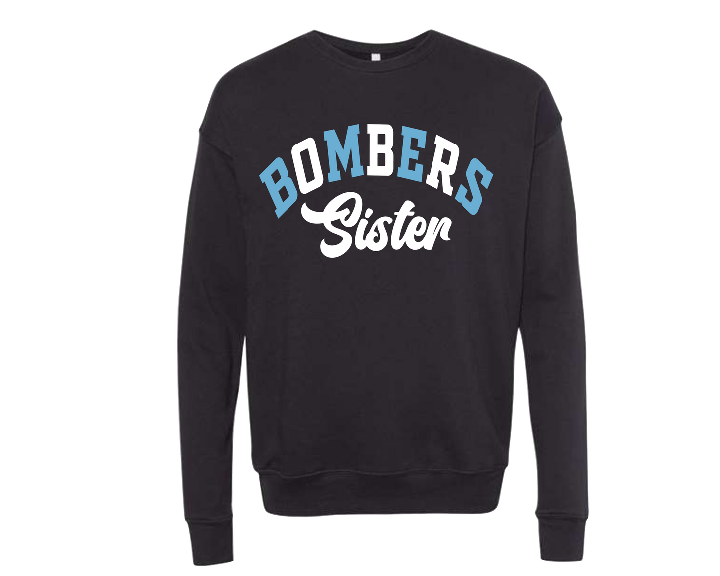 Bombers Sister Tshirt, Black Bombers Tshirt, Georgetown Bombers Sister, Bombers Sister Sweatshirt