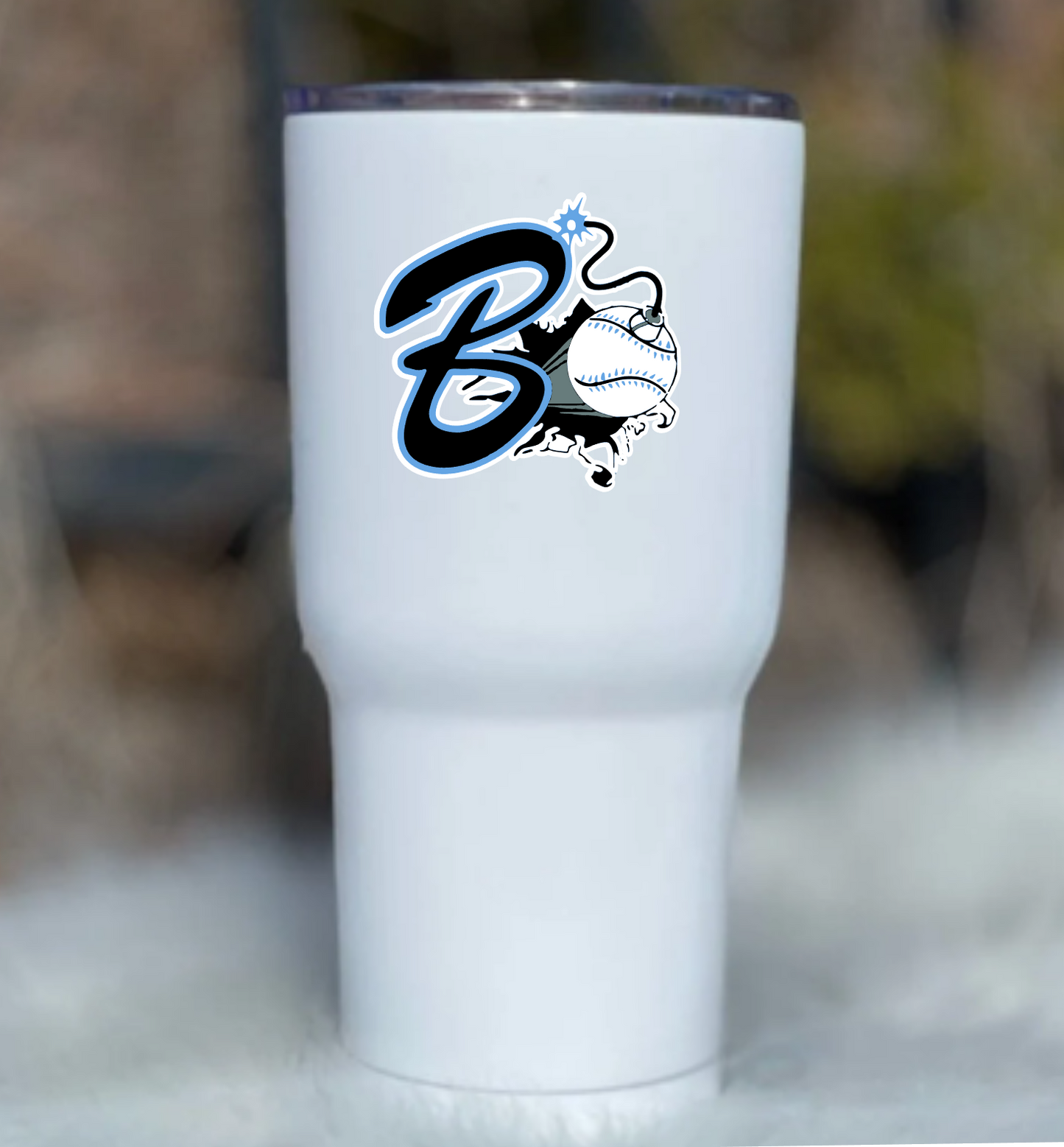 Bombers Baseball Tumbler Sticker, Georgetown Bombers Sticker, Water Bottle Sticker