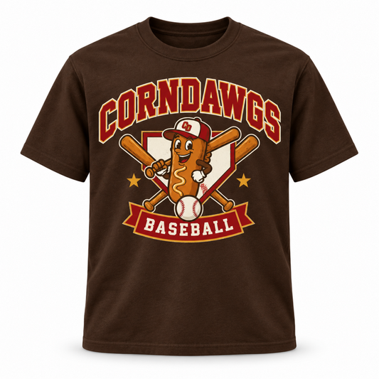 Brown CornDawgs Baseball Tee