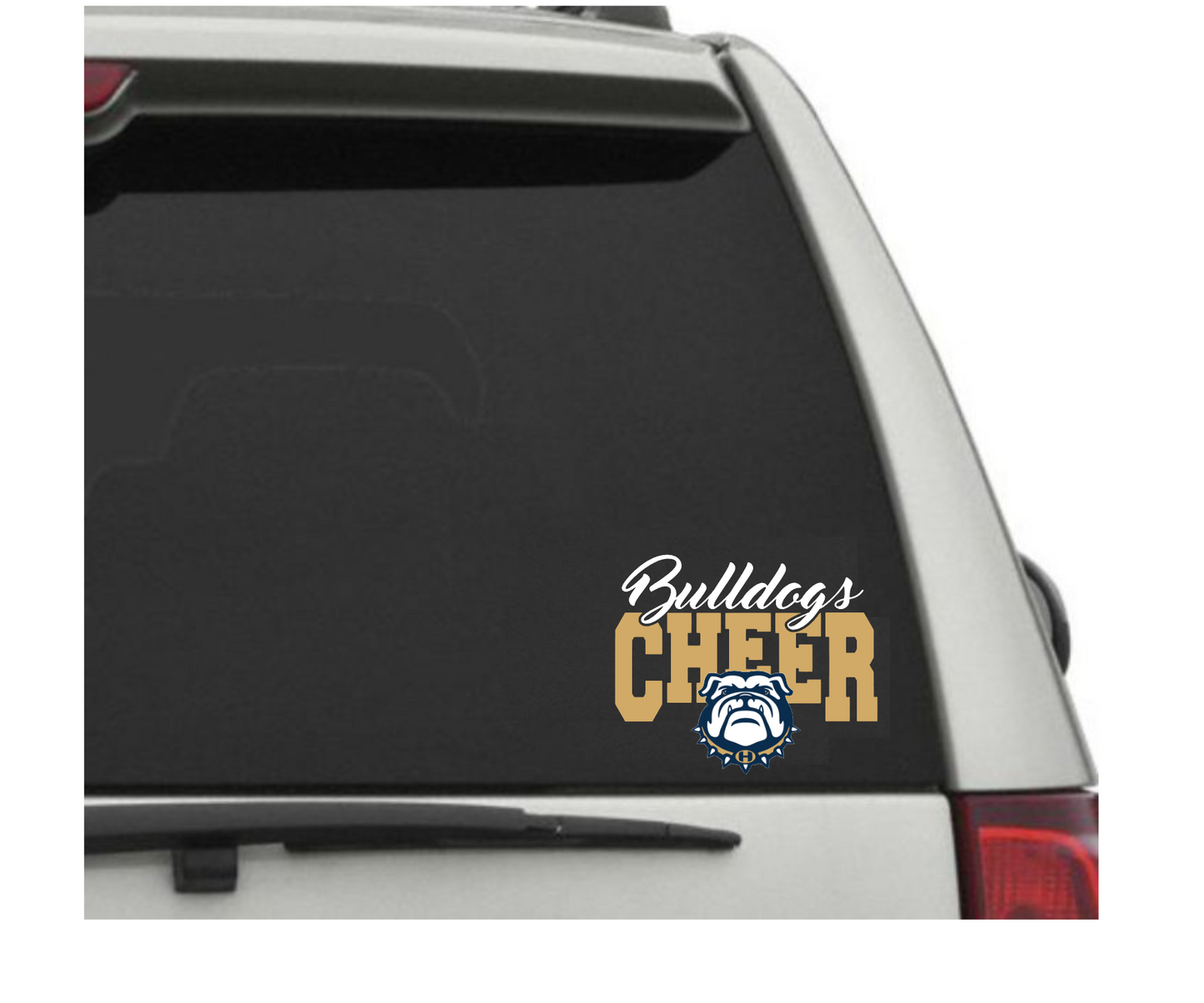 Bulldogs Cheer Window Decal, Bulldogs Car Decal, Hernandez Bulldogs Sticker