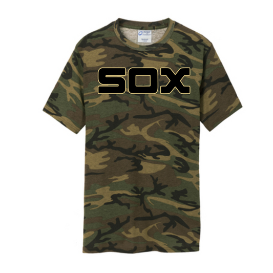 Camo Sox Baseball Tshirt, Sox Baseball Camo Shirt, Sox Baseball Tee