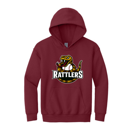 Rattlers Cardinal Hoodie, Rattlers Baseball Sweatshirt, Cardinal Hoodie