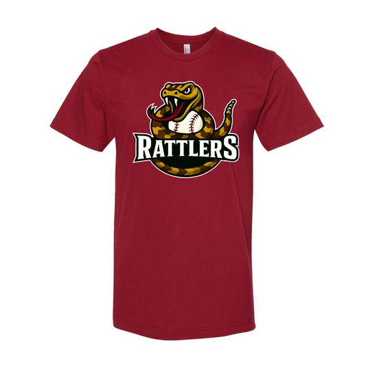 Cardinal Red Rattlers Baseball Shirt, Rattlers Tshirt, Rattlers Baseball Spiritwear