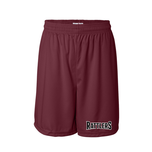 Rattlers Training Shorts, Cardinal Rattlers Baseball Shorts, Mens Running Shorts