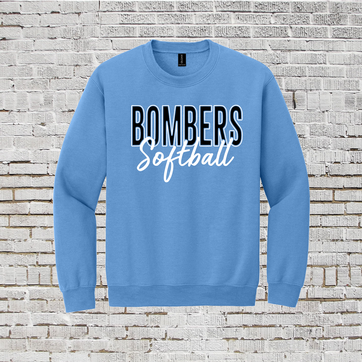 Bombers Softball Crewneck Sweatshirt, GTX Bombers Softball Sweatshirt