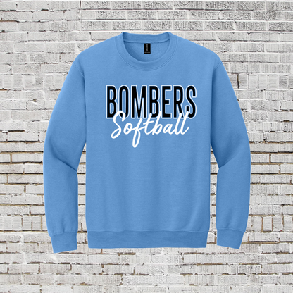 Bombers Softball Crewneck Sweatshirt, GTX Bombers Softball Sweatshirt