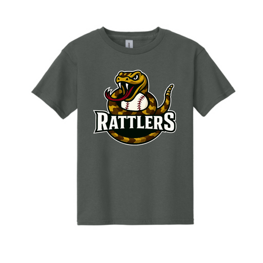Charcoal Rattlers Baseball Shirt, Rattlers Tshirt, Rattlers Baseball Spiritwear