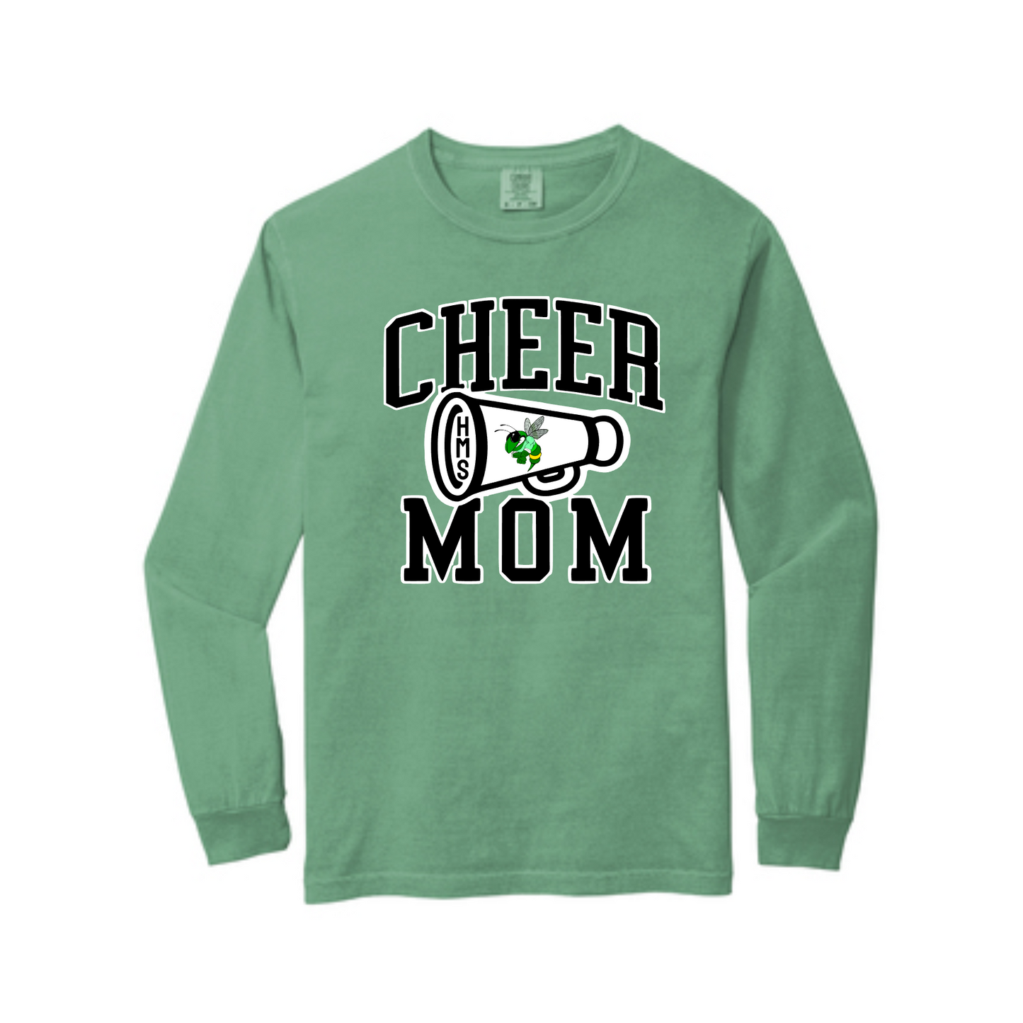 HMS Cheer Mom Long Sleeve, Hopewell Middle School Tshirt, Hopewell Cheerleading Mom