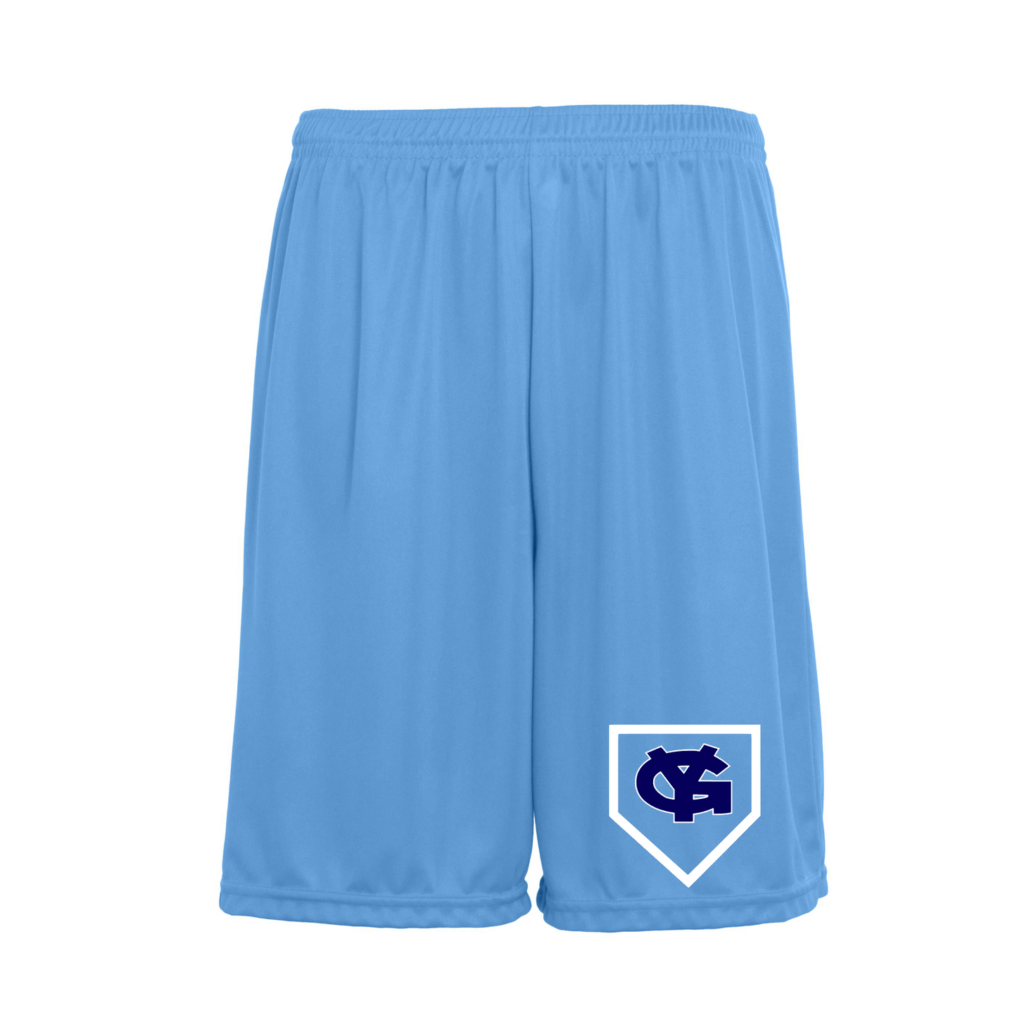 Carolina Blue Young Guns Training Shorts, Young Guns Baseball Shorts, Mens Young Guns Baseball Running Shorts