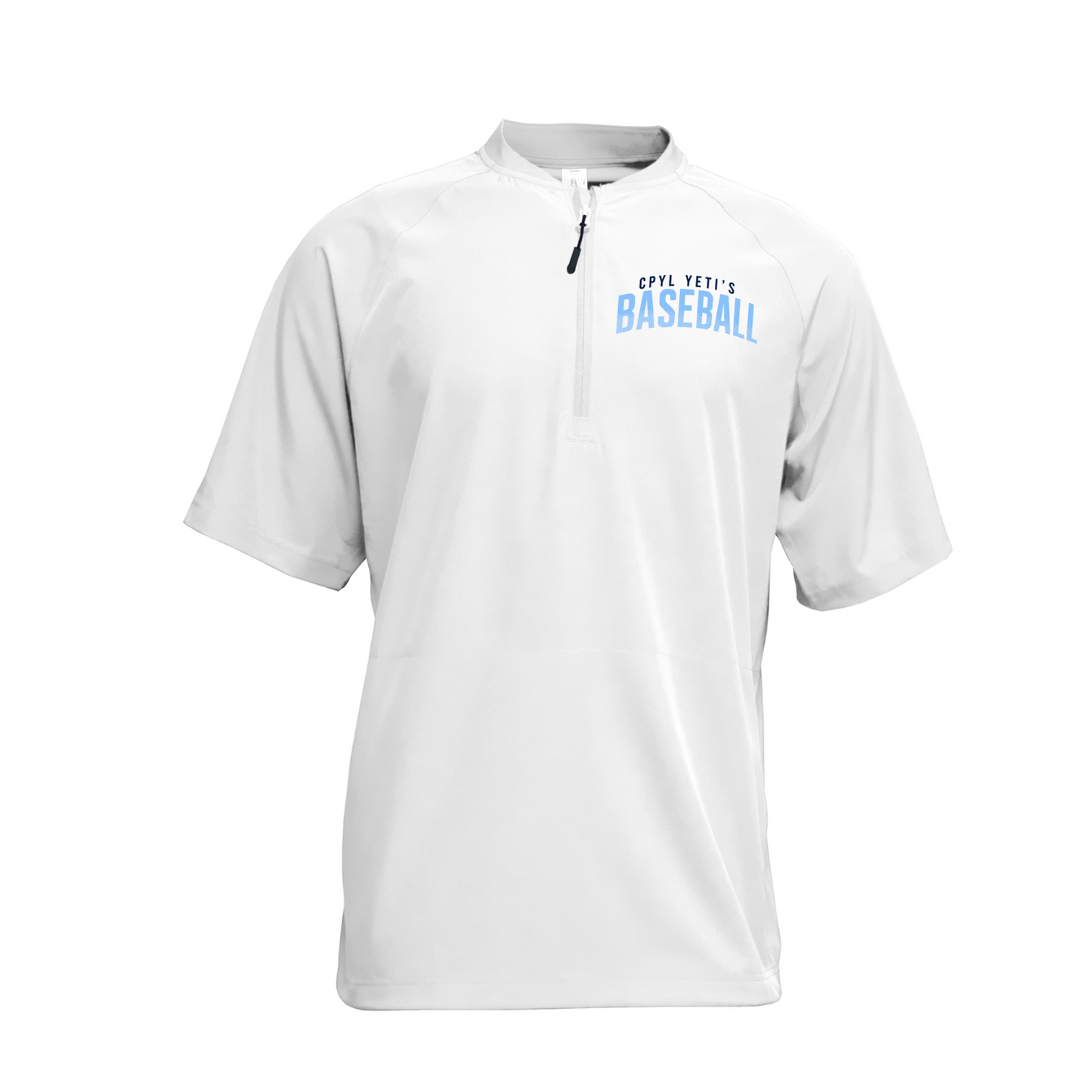 White baseball jersey with 'CPTL' and 'BASEBALL' text on a white background