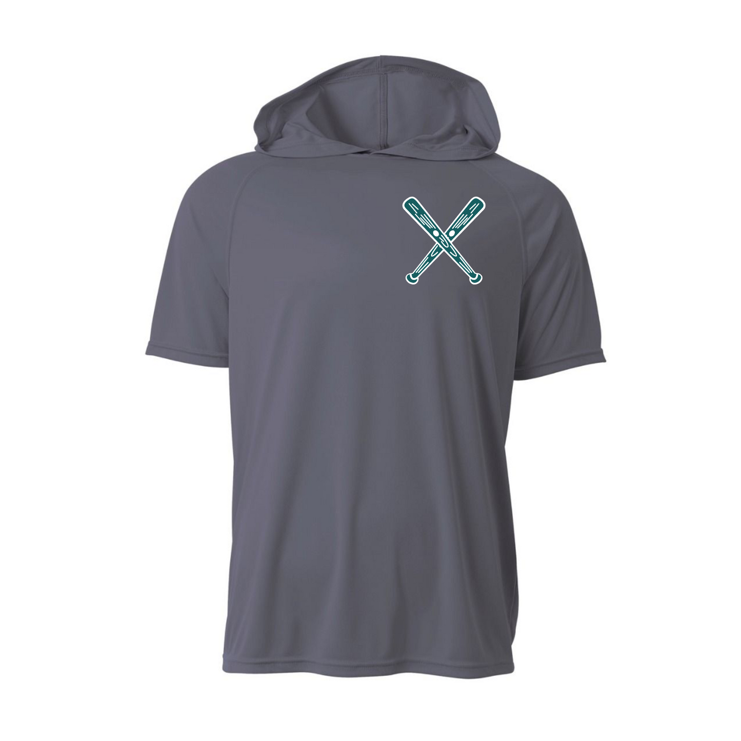 Drifit Hooded Stix Softball Tee, Stix Softball Hoodie Shirt, Gray Stix Hoodie T-Shirt