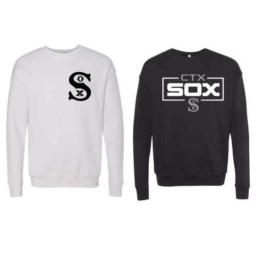 CTX Sox Baseball Sweatshirt, Black Sox Sweatshirt, CTX Sox Top