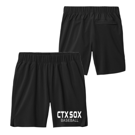 CTX Sox Pocket Shorts, Black Sox Baseball Shorts, CTX Coach Shorts