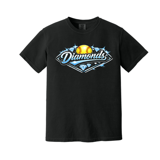 Diamonds Softball Comfort Colors® Tee