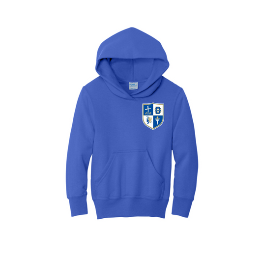 Divine Saviors Academy Hoodie, DSA Mustangs Shirt, Royal Blue Divine Saviors Sweatshirt