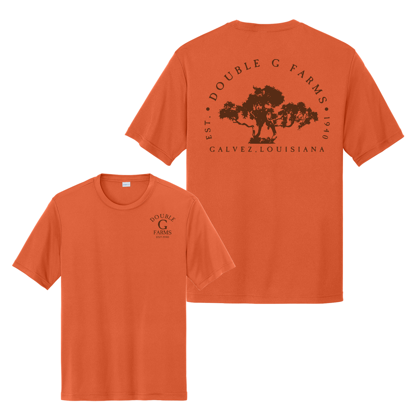 Drifit Double G Farms Shirt, Sport Tek Double G Tee