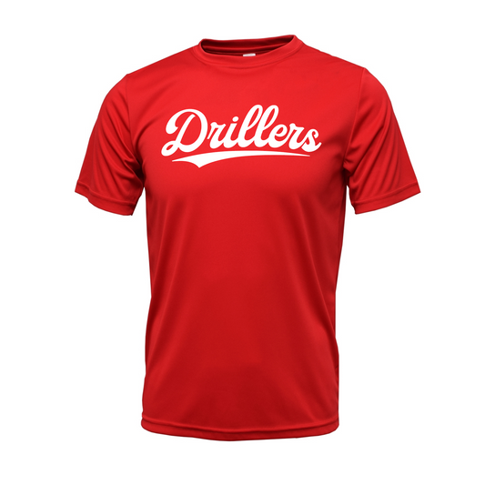 Drillers Baseball Performance Dri-Fit T-Shirt – Red
