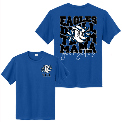 Royal Blue Drill Team Mom Shirt, Drill Mom GHS Eagles Tee, Drill Team Name Shirt, Georgettes Tshirt