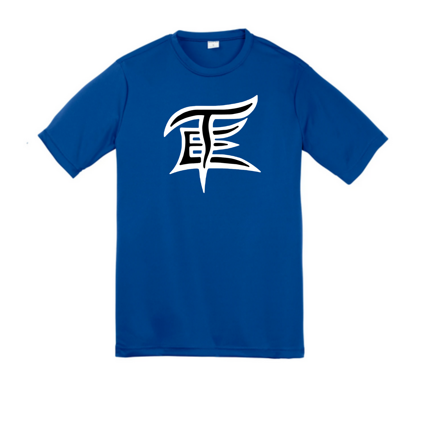 East Texas Elite Logo Baseball Tshirt, Elite Baseball Black Shirt, Royal Blue East Texas Elite Baseball Tee