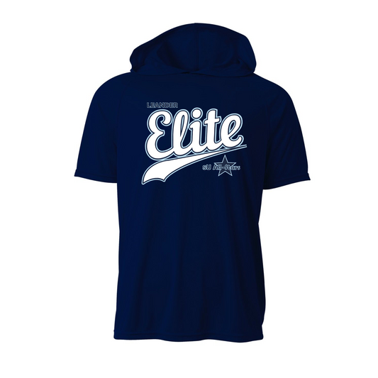 Short Sleeve Hoodie Elite Baseball Tee, Leander Elite Hooded Tee, Elite Allstars Shirt