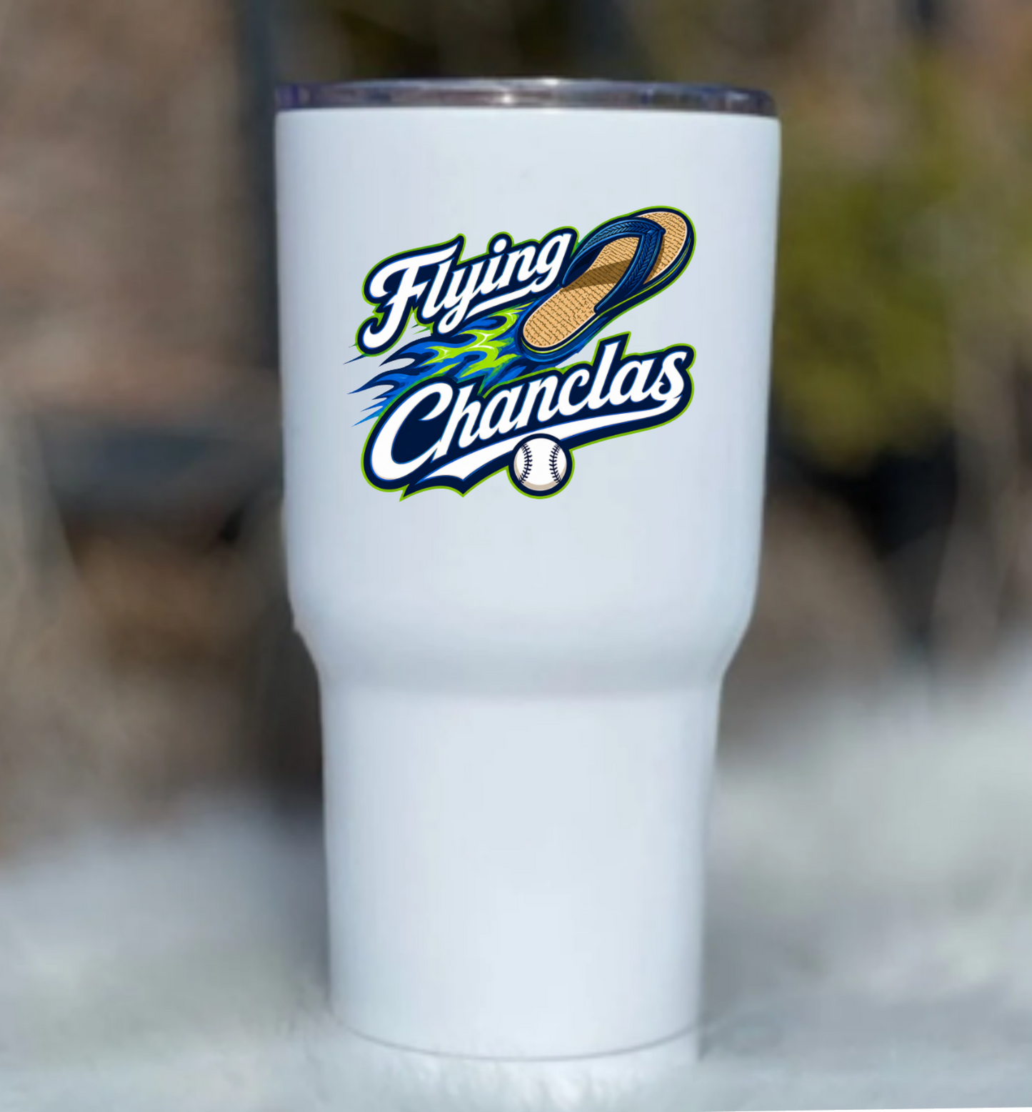 Flying Chanclas Tumbler Sticker • Sports Team Decal • Water Bottle Sticker for Players & Moms