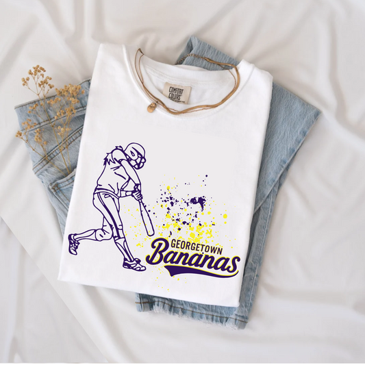 Georgetown Bananas Comfort Colors Tee, Bananas Comfort Color Tee, Georgetown Bananas Spiritwear