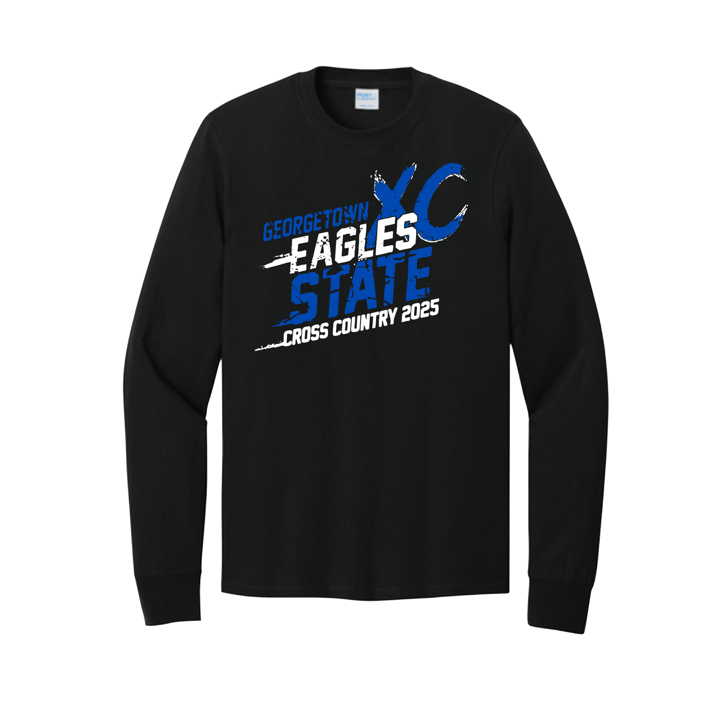 Blank Back Georgetown Eagles State XC Team Shirts, Eagles Cross Country Tshirts