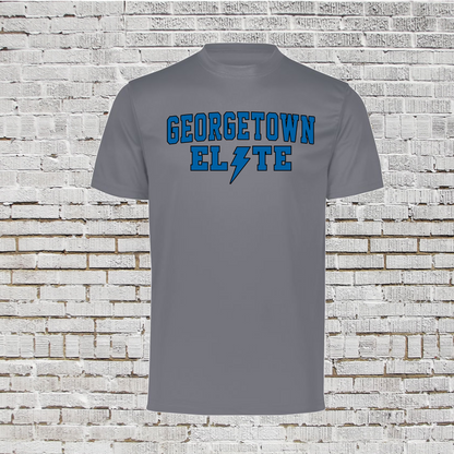 Charcoal Georgetown Elite Tee, Elite Blue Allstars Shirt, Georgetown Elite Blue TShirt