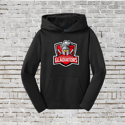 Black Gladiators Baseball Hoodie, Baseball Gladiators Sweatshirt, Gladiators Baseball Spiritwear