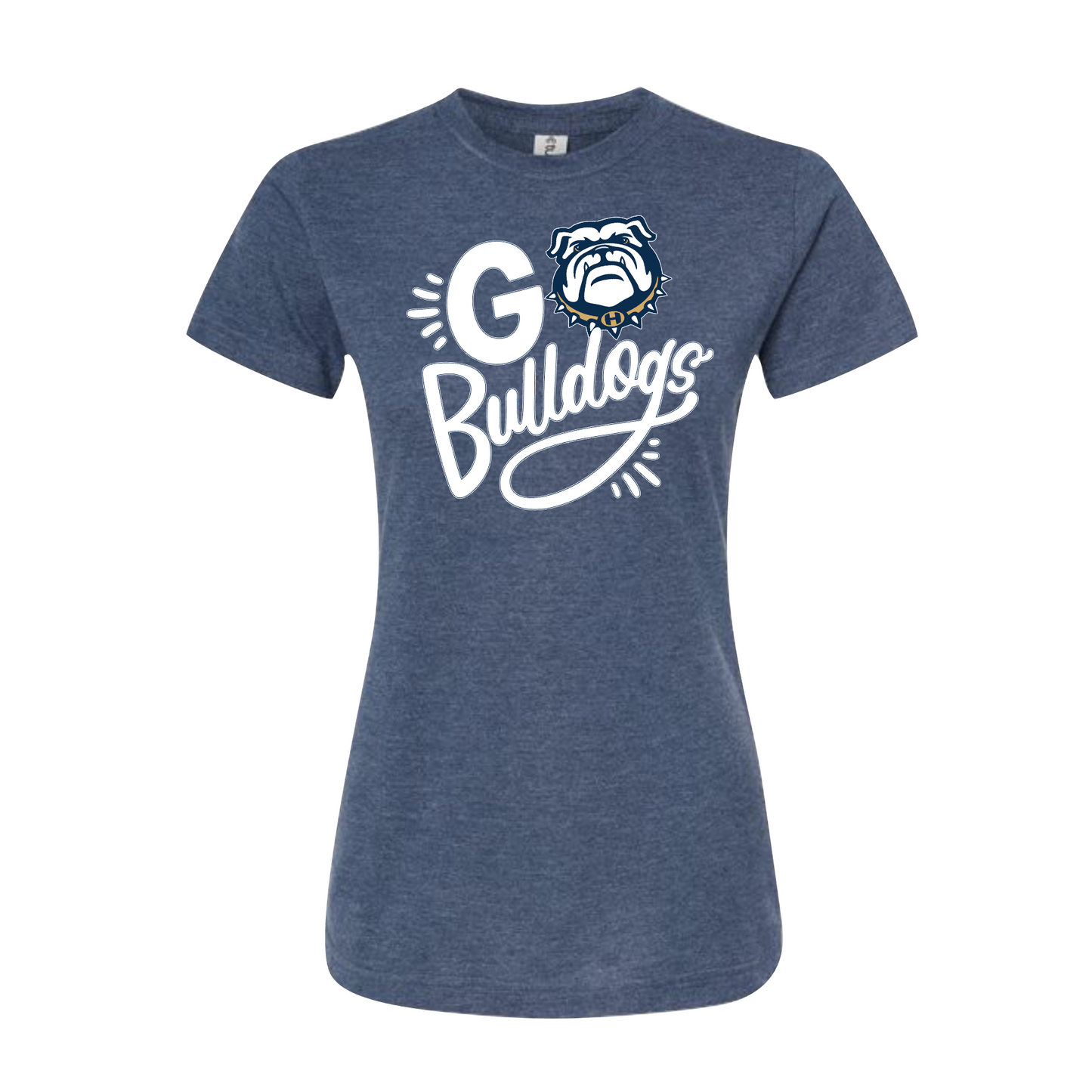 Go Bulldogs Blue Shirt, Bulldogs Navy Tee, Hernandez Bulldogs Spiritwear