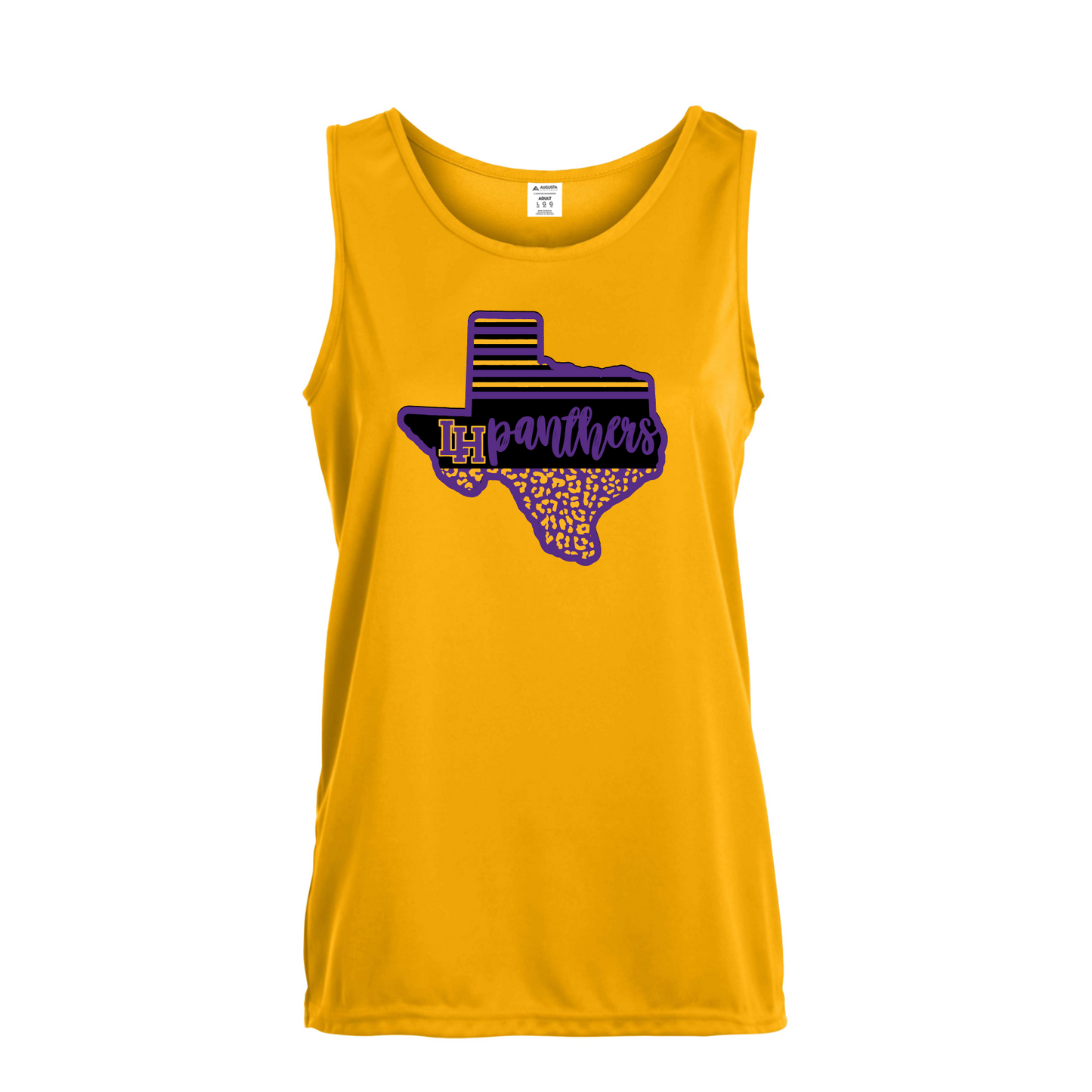 Liberty Hill Panthers Baseball Tank Top, Women's Gold Tank, Panthers Baseball Tank, Womens Training Tank Top