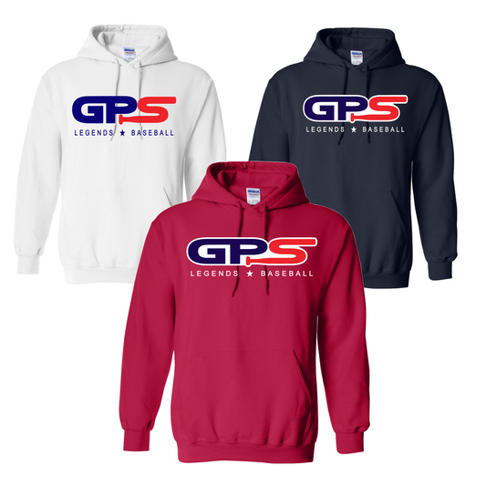 GPS Legends Baseball Hoodie, Navy Blue Sweatshirt, GPS Baseball Sweatshirt