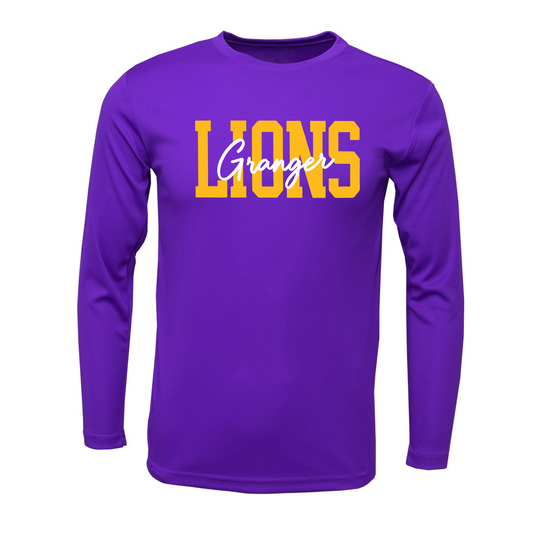 Long Sleeve Purple Granger Lions Shirt – Performance Lions Training Tee