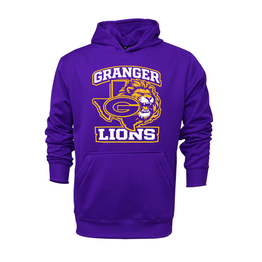 Granger Lions Purple Hoodie – Team Spirit Sweatshirt